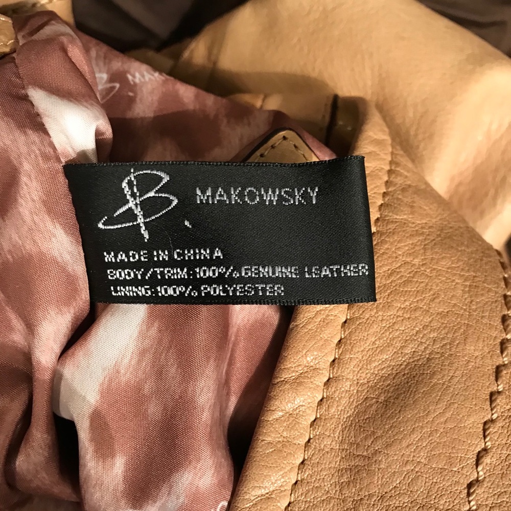 B. Makowsky Leather Hobo Bag - Picture 5 of 5